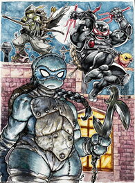 RUN - Commission TMNT par Run, Florent Maudoux, Ludovic Chesnot - Original Illustration