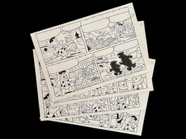 Sandro Dossi - Flintstones - Demi-planche 1/4 - Planche originale