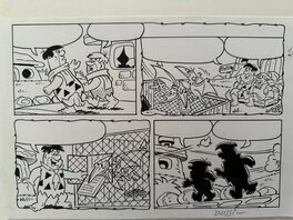 Sandro Dossi - Flintstones - Demi-planche "Guida al risparmio" 1B - Planche originale