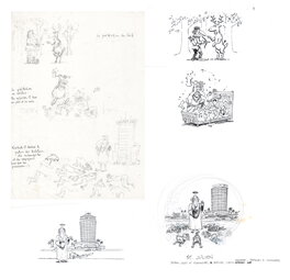 Gilbert Shelton - Gilbert Shelton - étiquettes de vin Saint Joseph - Original Illustration