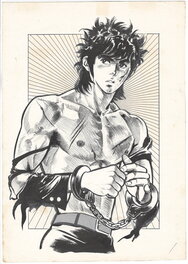 Ryoichi Ikegami - Otoko Gumi | Cover #2 & Weekly Shonen Sunday #24 | Crying Freeman - Original Illustration