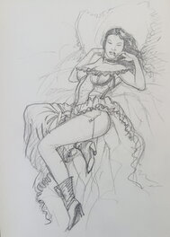 Enrico Marini - L'etoile du Désert - Crayonné de Wakita - Œuvre originale