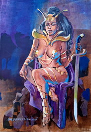 Timo Würz - Dejah Thoris - Original Illustration