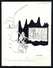 Georges Pichard - Gag 'Le Rire' - Original Illustration