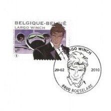 Timbre Largo Winch oblitéré