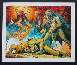 La Couverture Originale de Romero du RAHAN 27 au Format 29 par 23,5 Cm La Couverture Originale de Romero du RAHAN 27 au Format 29 par 23,5 Cm