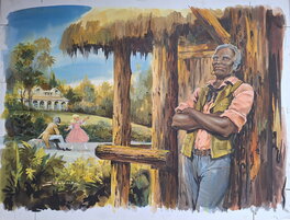 Jean Sidobre - Couv. La case de l'oncle Tom - Couverture originale