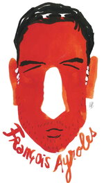 Hervé Bourhis - Portrait rouge - Illustration originale