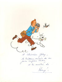 Hergé - 1960S- Tintin et Milou Reporter - Original Illustration