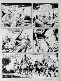 Raffaele della monica - Tex Miller la croce flamaegiante - Planche originale