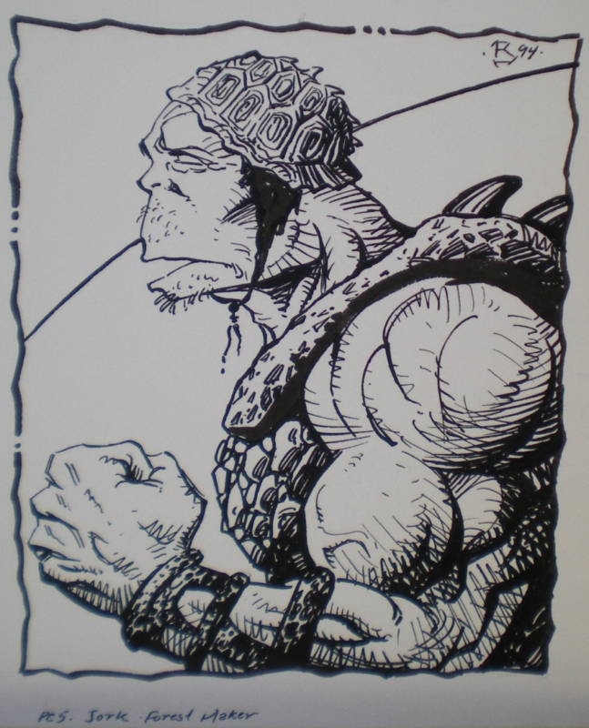 Dark Sun Forest Maker Player S Book P15 Jork Character Sheet By Tom Baxa Illustration Dark Sun Forest Maker Player S Book P15 Jork Character Sheet By Tom Baxa Illustration