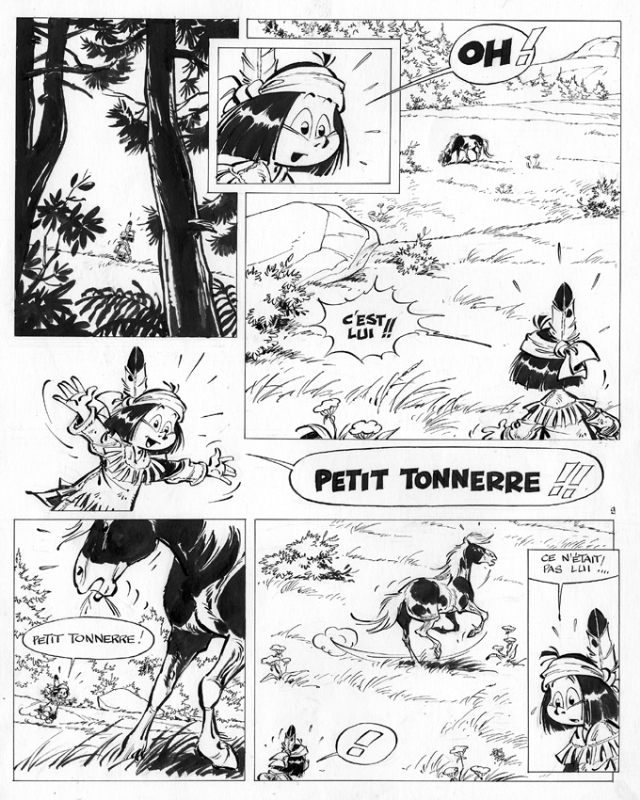 Derib Yakari Par Derib Planche Originale - 