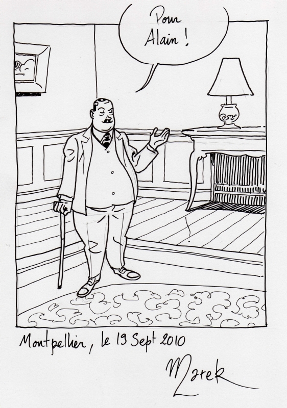 Hercule Poirot by Marek - Sketch