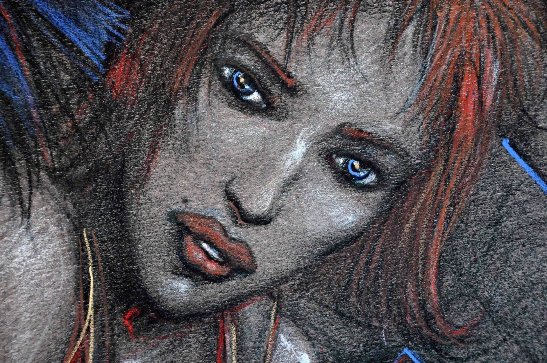 Bilal, Julia et Roem (réhaut) Œuvre originale