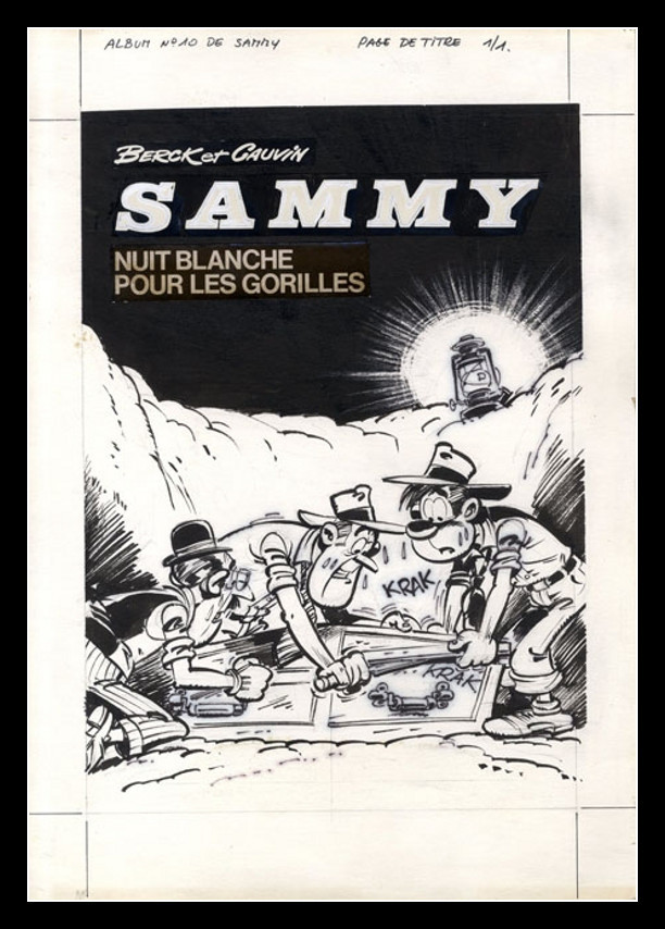 En vente - Couverture étrangère de Sammy par Berck - Couverture originale