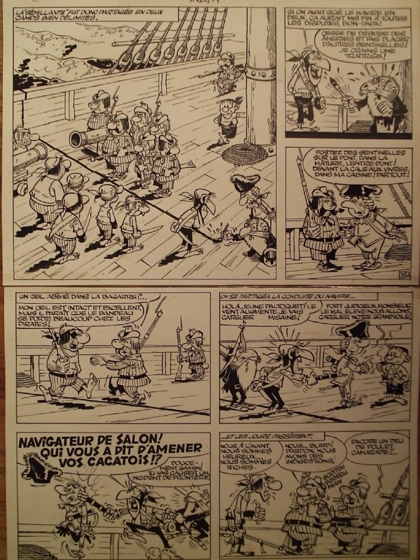 Le Vieux Nick et Barbe Noire n° 5, « Les Mutinés de la Sémillante », planche 35, 1961. by Remacle - Comic Strip