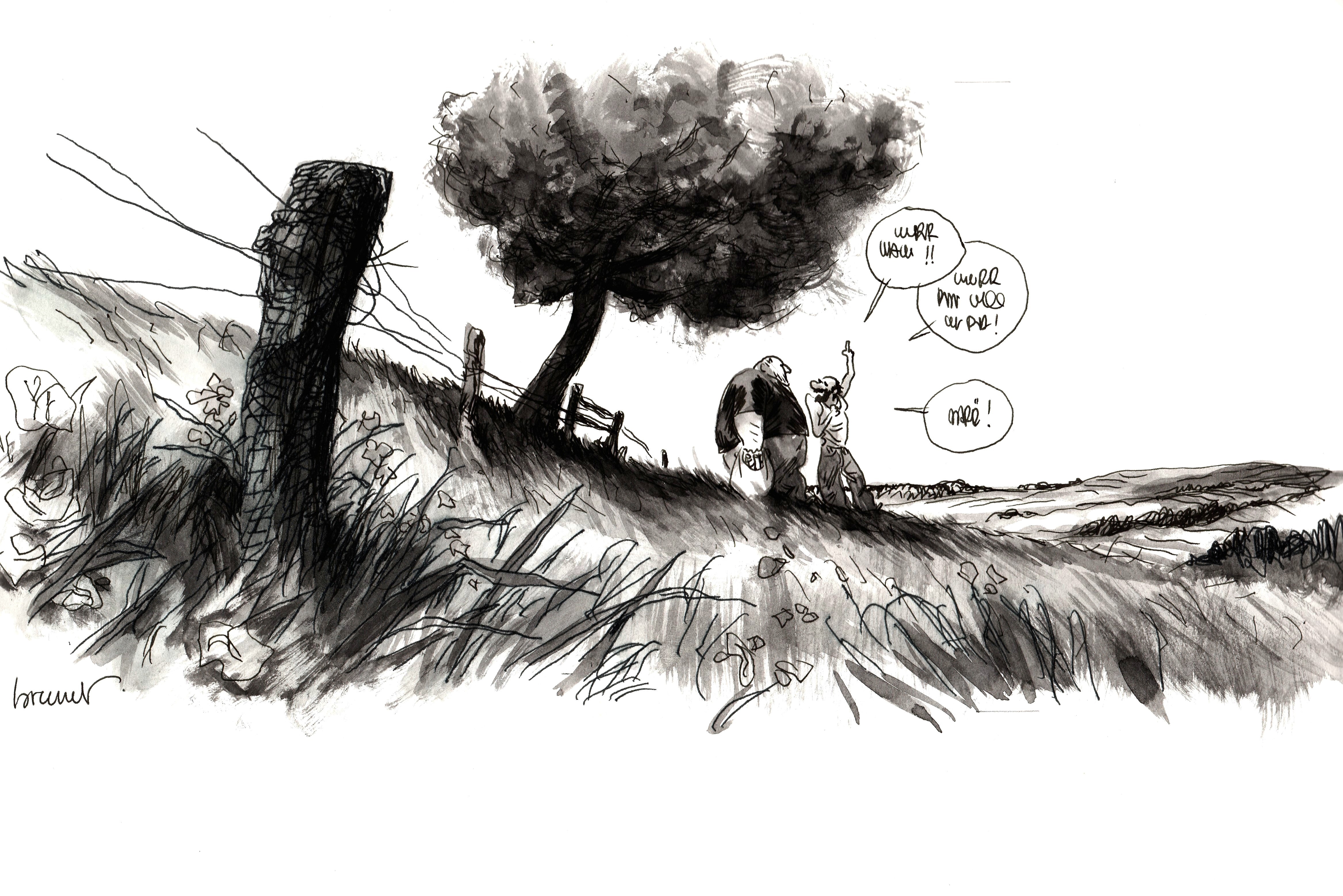 Blast - original comic art