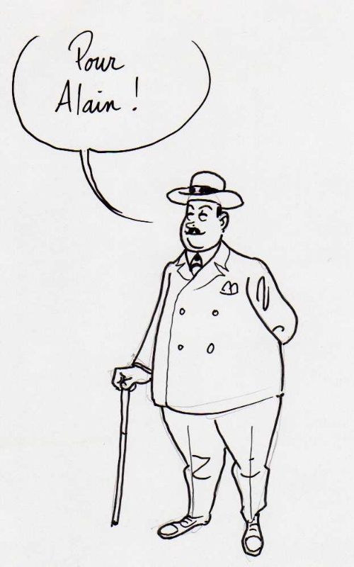 Hercule Poirot by Marek - Sketch
