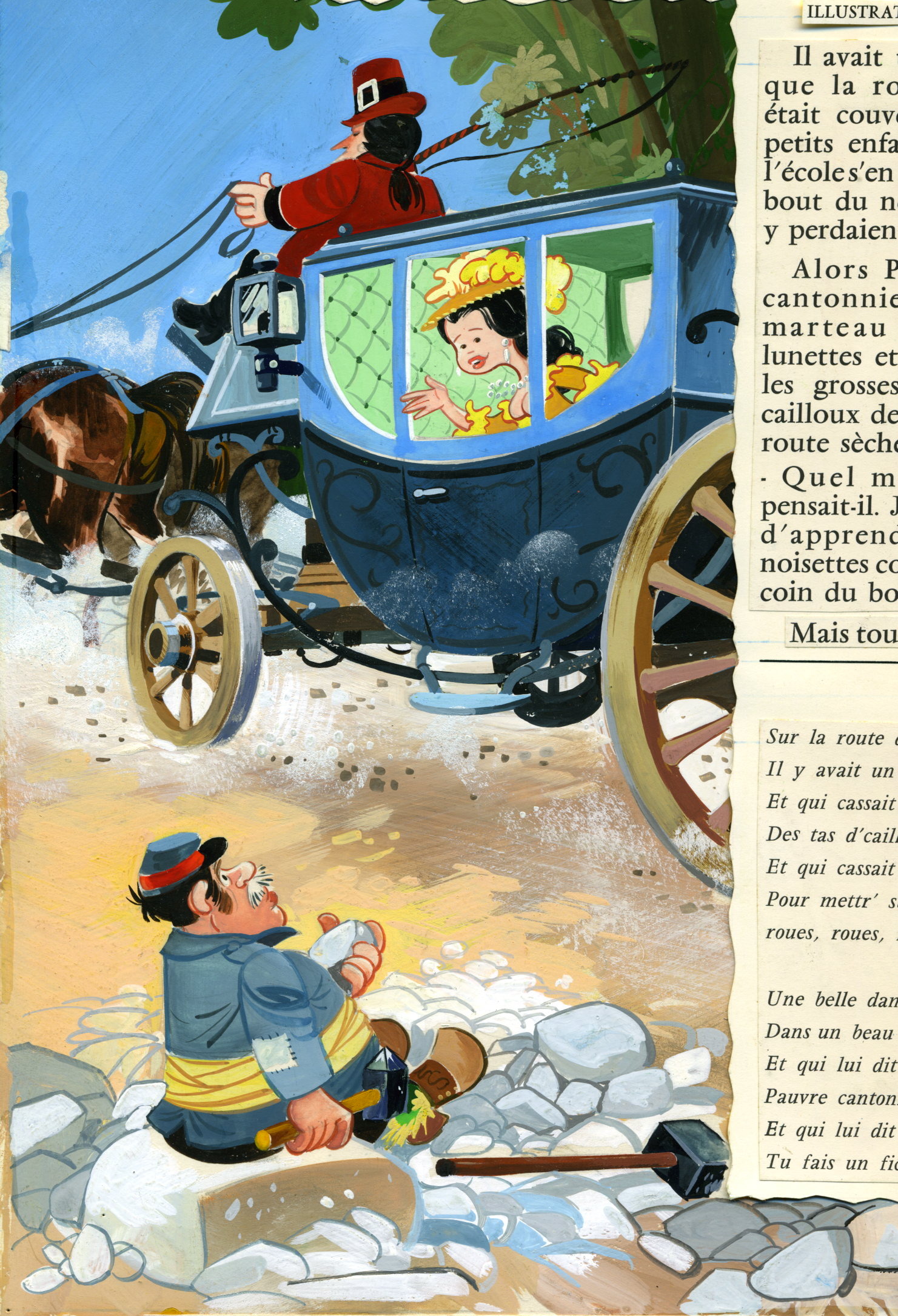 Mic Delinx, SUR LA ROUTE DE LOUVIERS ! Illustration originale