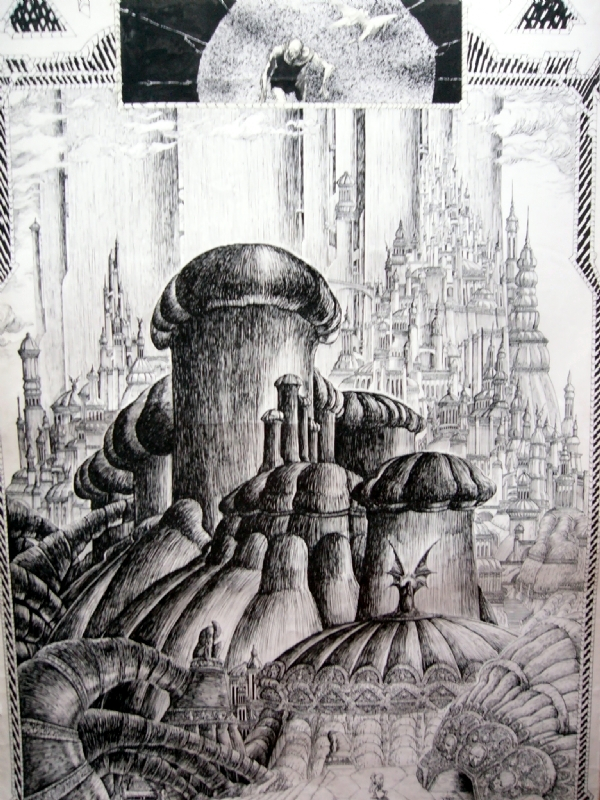 Yragael Urm Le Fou Par Philippe Druillet Planche Originale