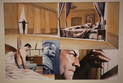 Sorry: picture taken from framed art!Bruce Wayne wakes up after a good nigh...