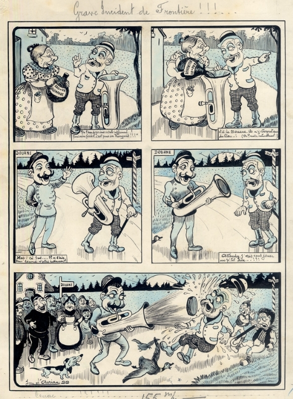 D'aurian - Grave incident de frontière 1899 by Jean d'Aurian - Comic Strip