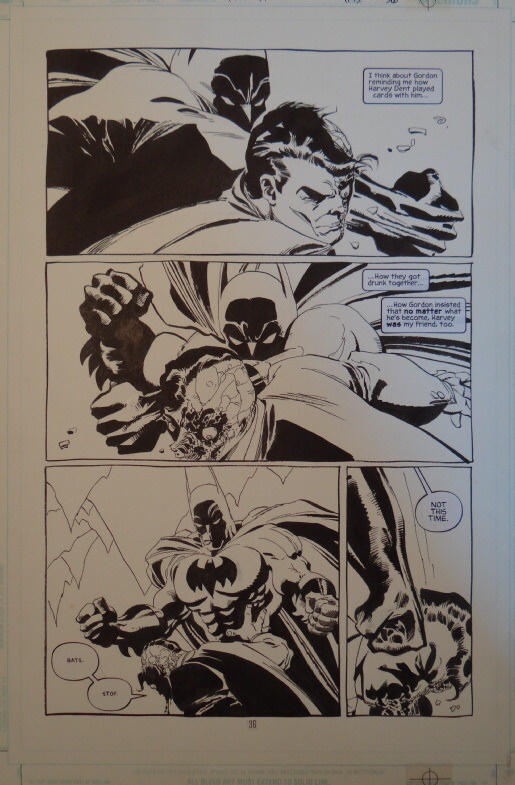 Batman Dark Victory par Tim Sale Planche originale