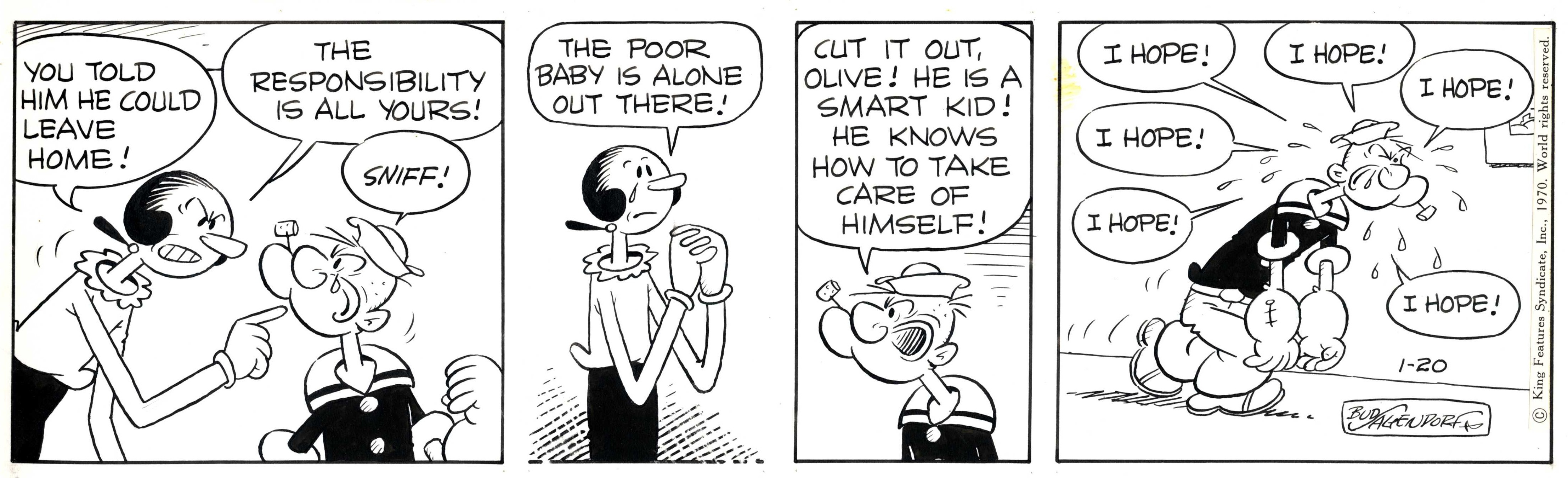Bud Sagendorf - original comic art
