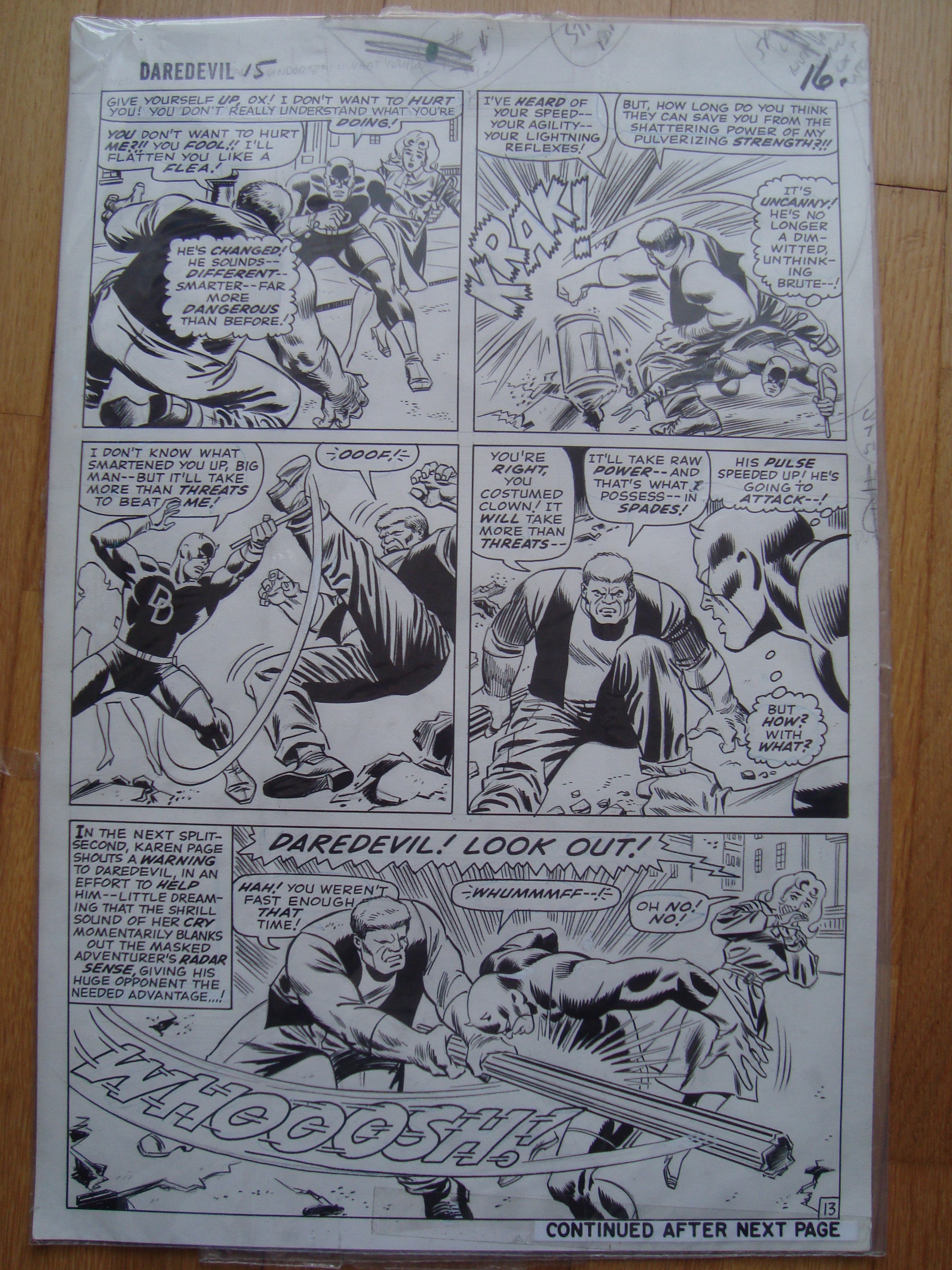 Stan Lee - original comic art