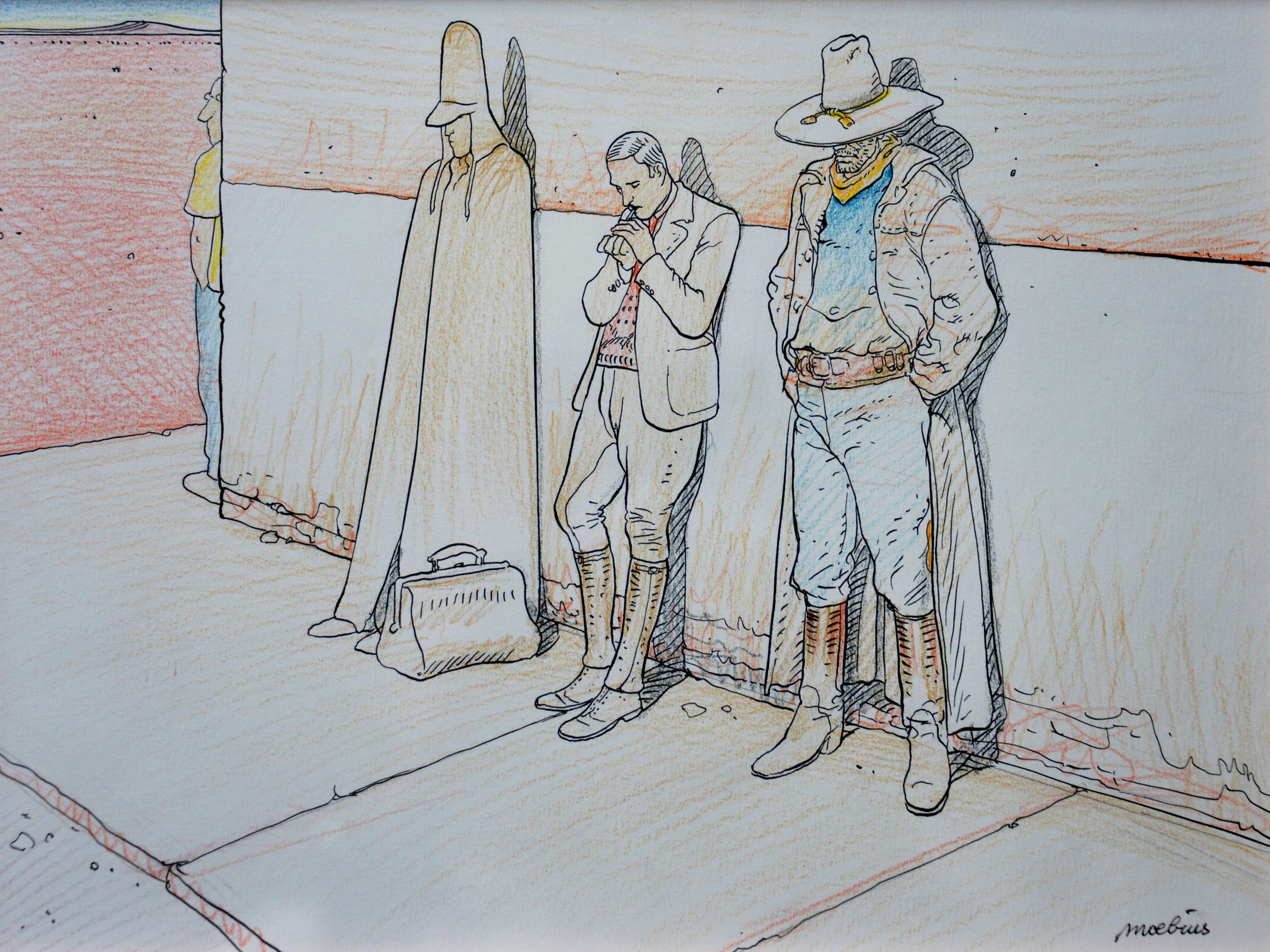 Inside Moebius - L'intégrale en 2 volumes - original comic art