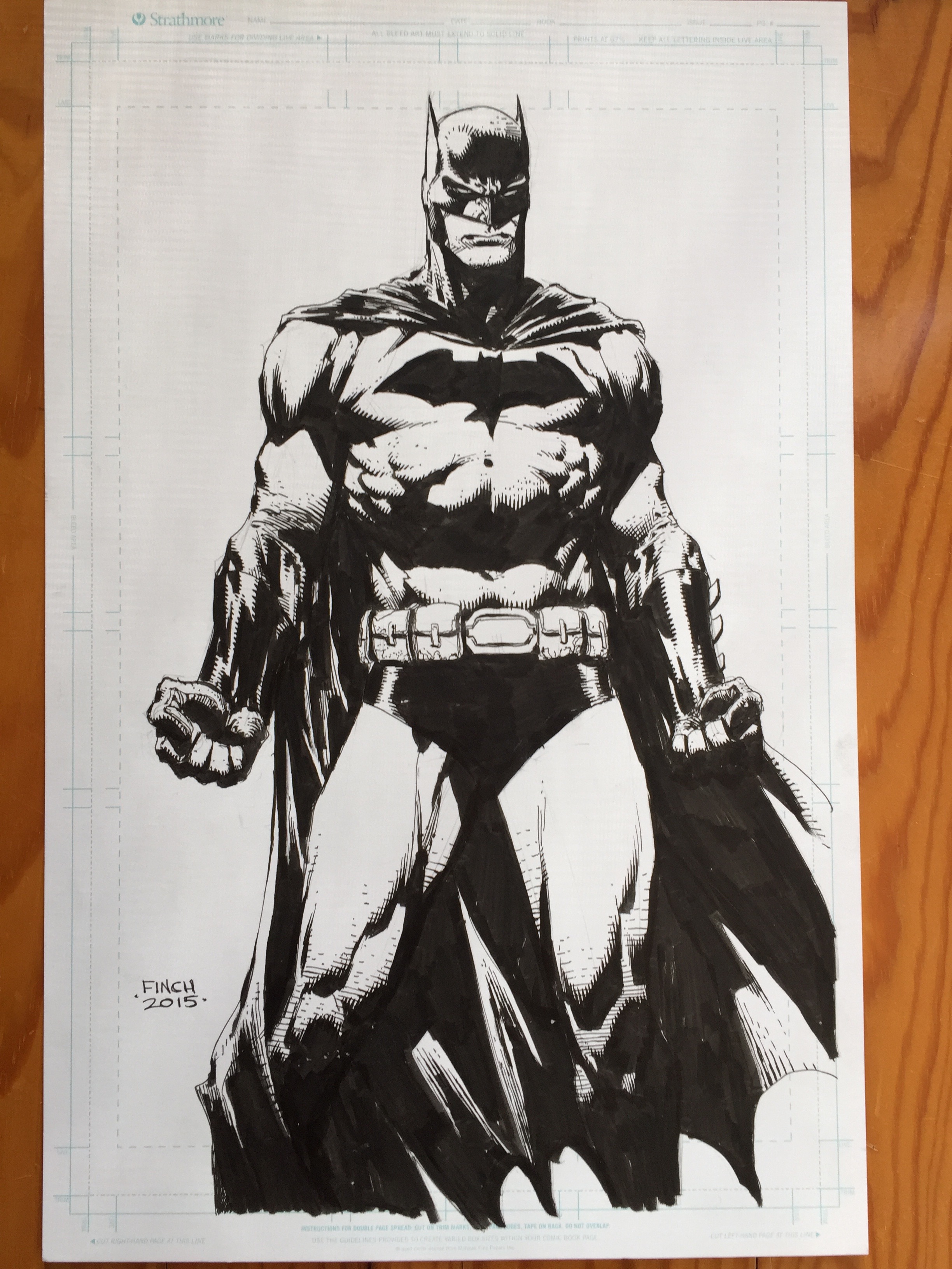 Batman par David Finch Illustration originale