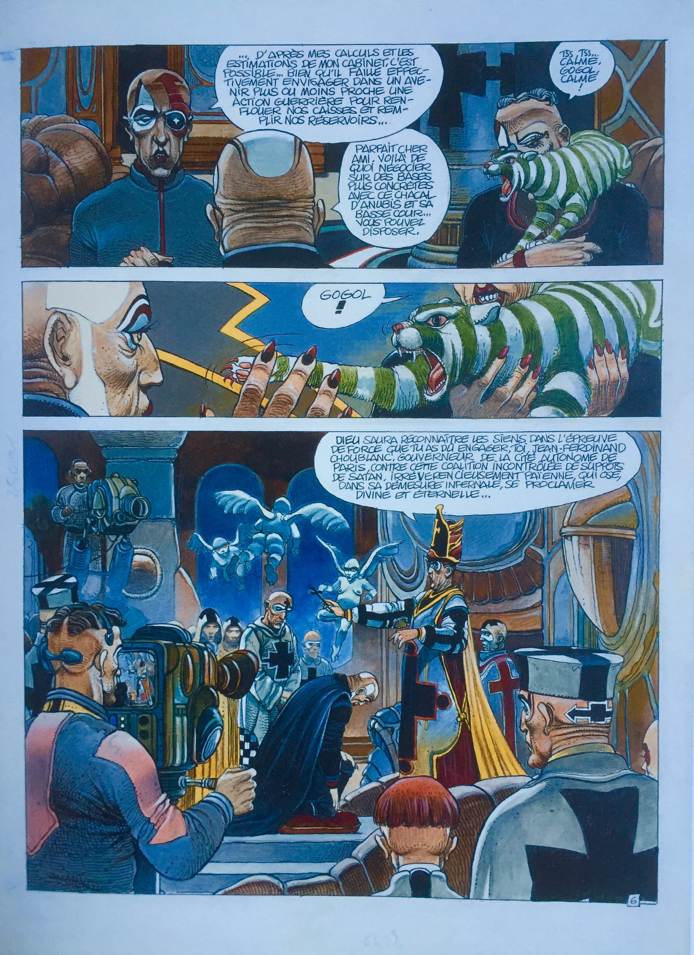 Nikopol par Enki Bilal - Planche originale