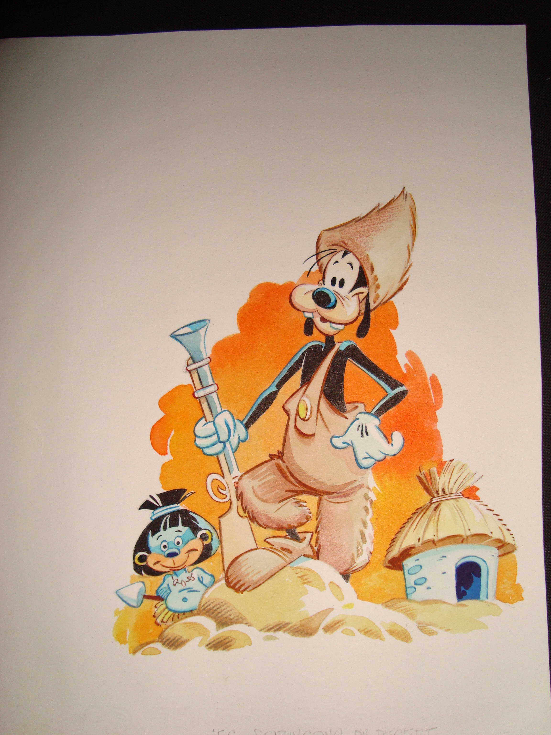 Le journal de Mickey - original comic art