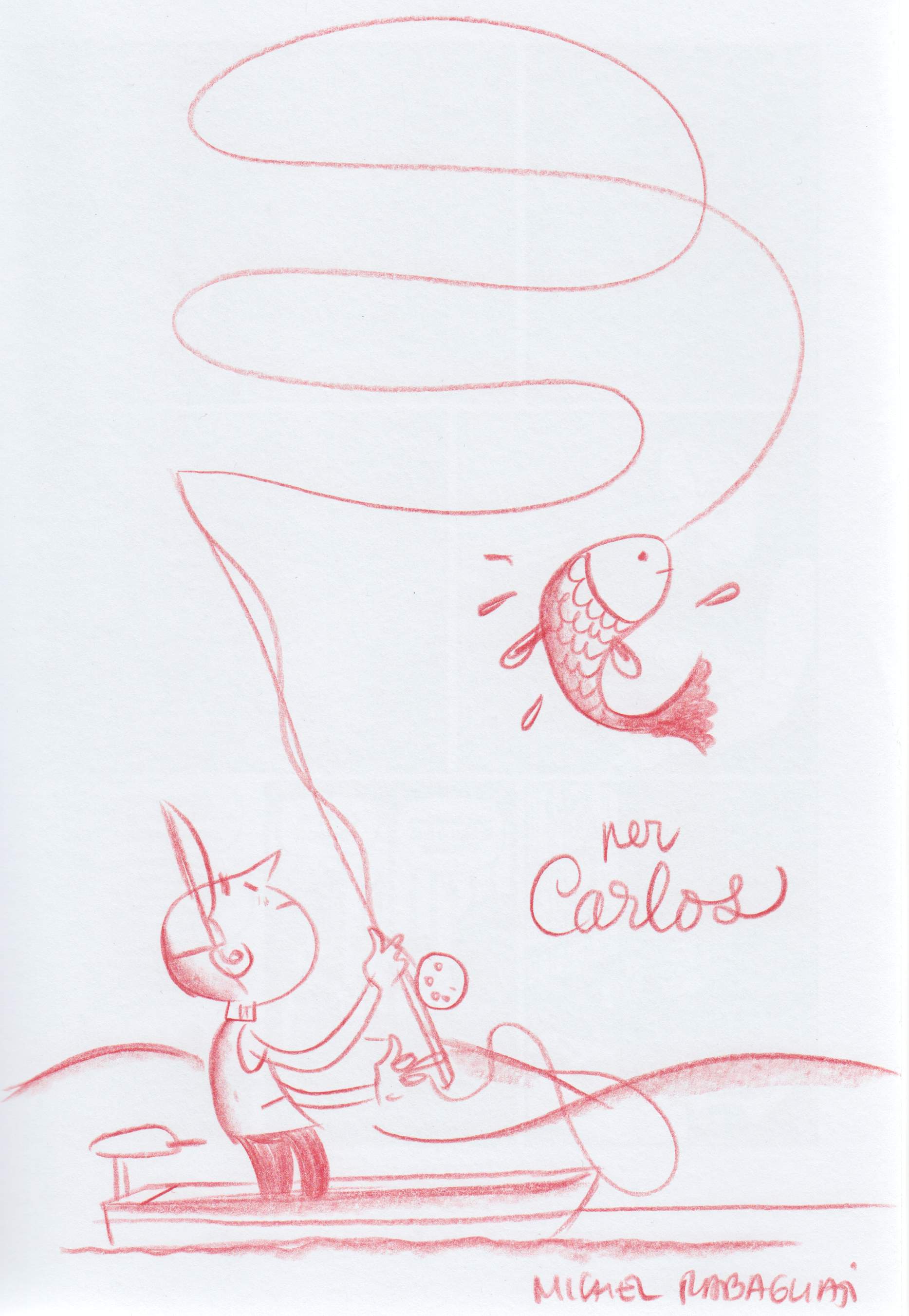 Paul à la pêche par Michel Rabagliati Dédicace