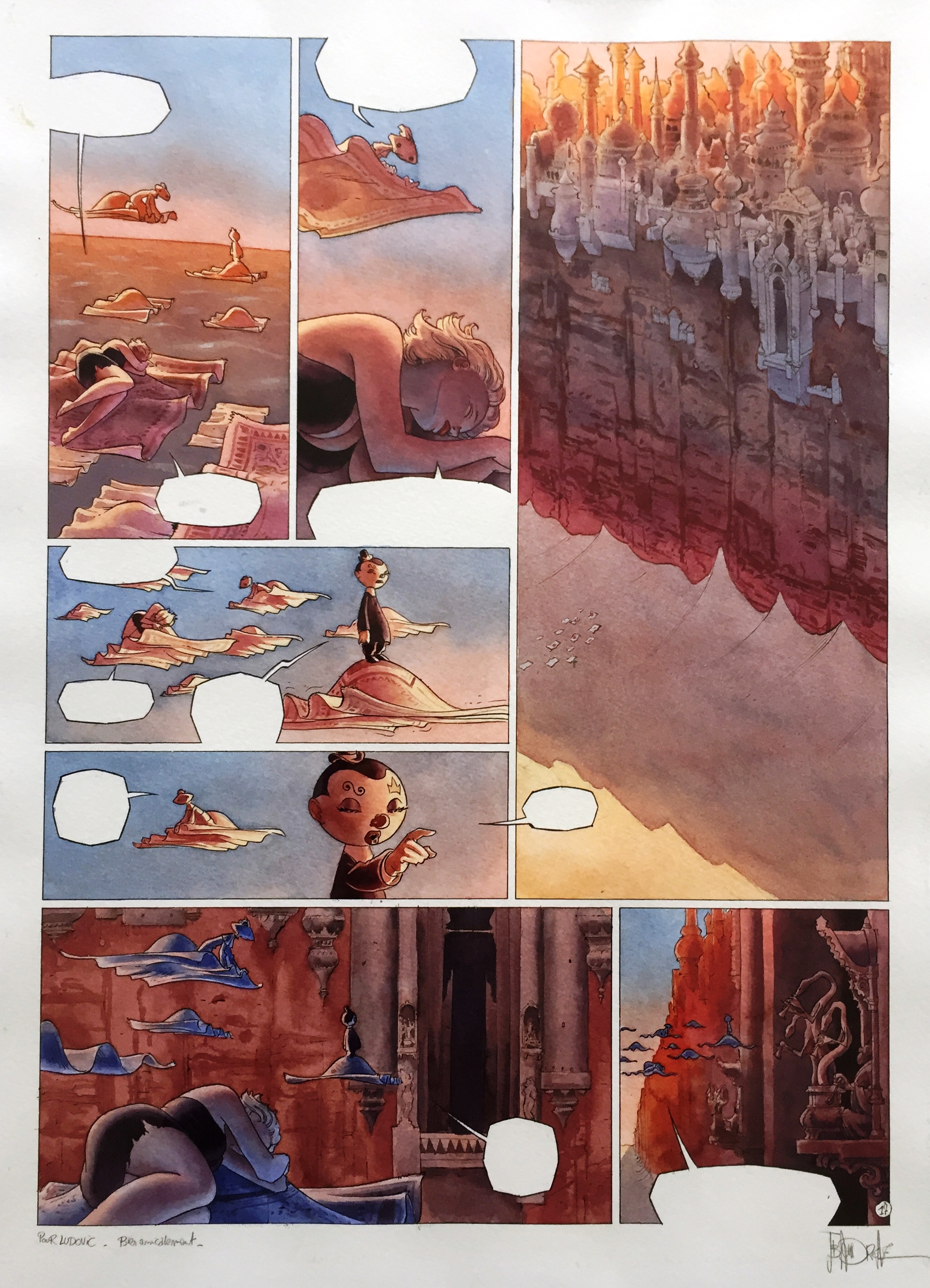 Azimut - original comic art