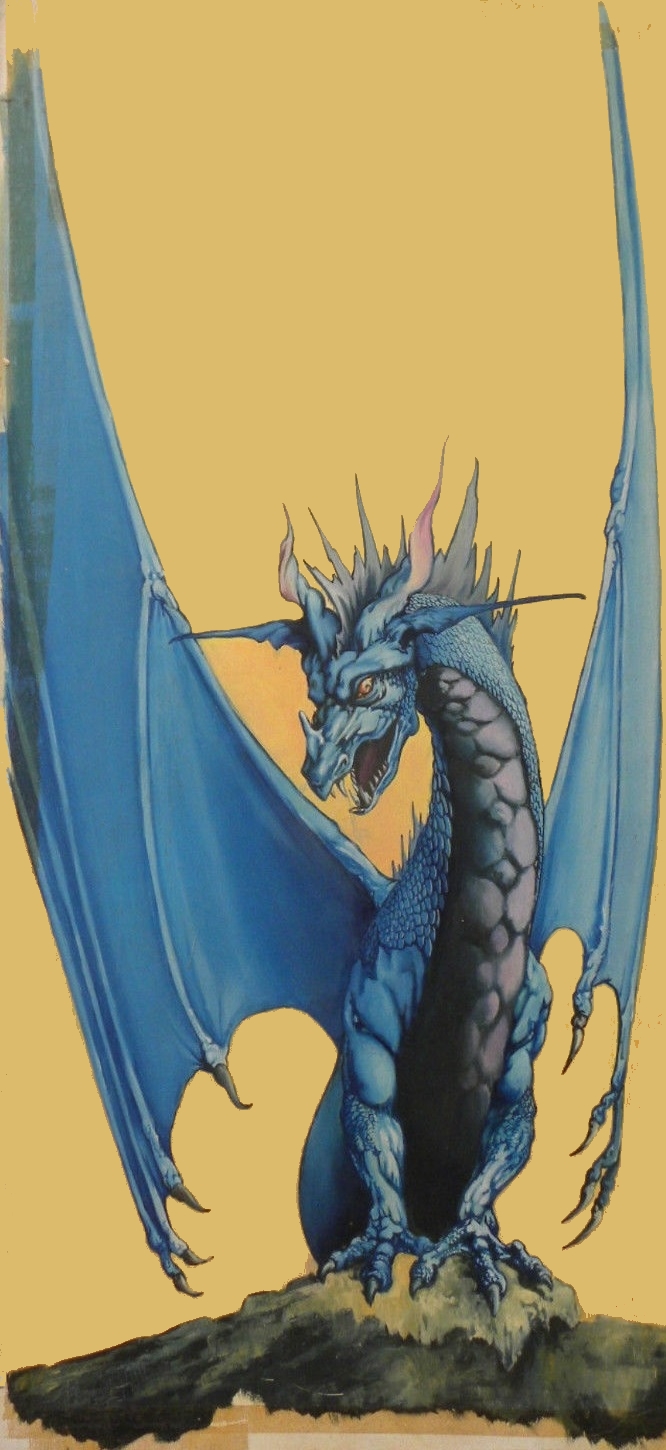 Ray Rubin, Lords Dragon Dragon bleu Illustration originale