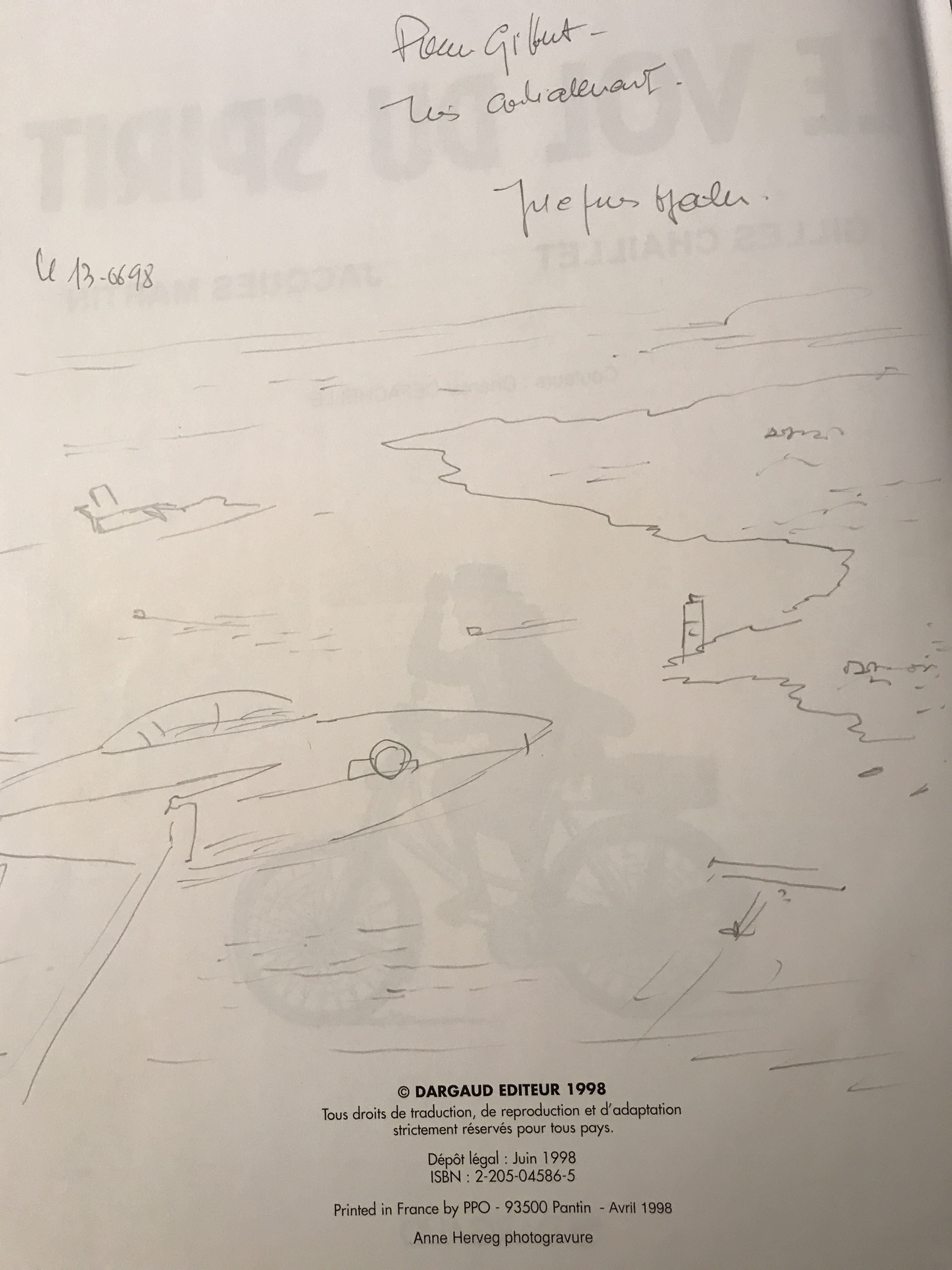 Jacques Martin, Lefranc Le vol du spirit Dédicace