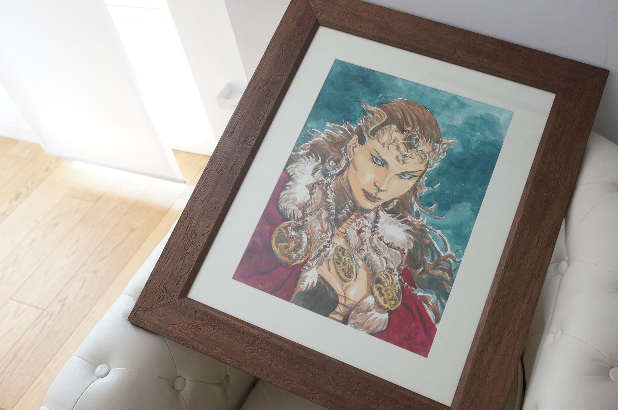 Giulio De Vita, Kriss de Valnor portrait - Original Illustration