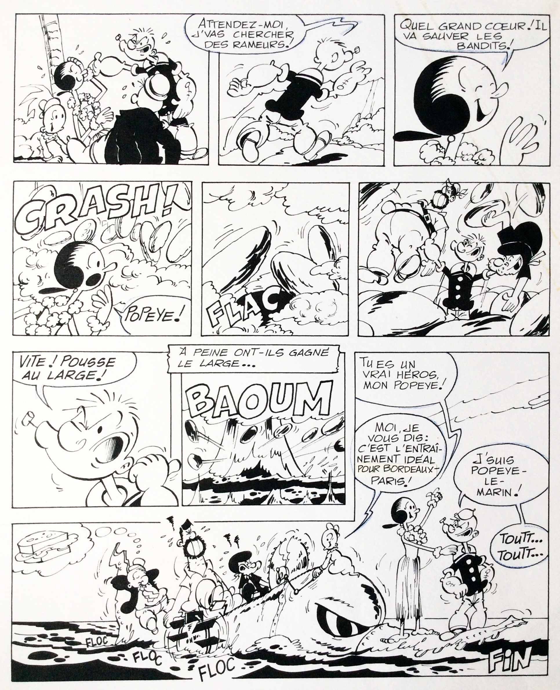 Bud Sagendorf - original comic art