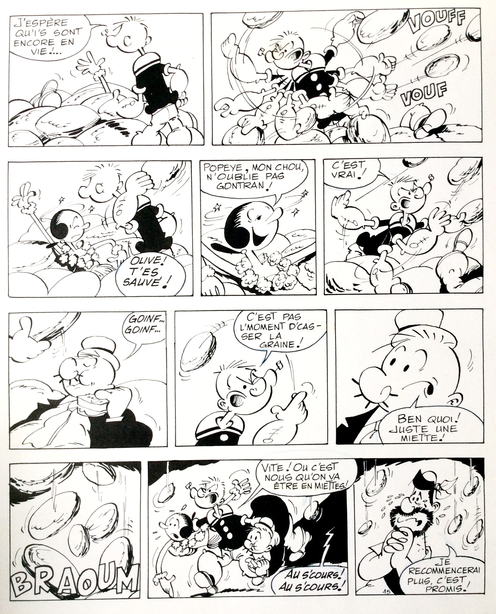 Popeye by Bud Sagendorf Comic Strip