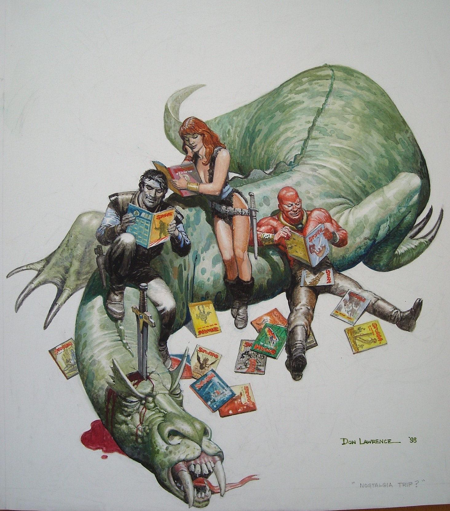 At the convention 101 in 1976, artist Don Lawrence met with Bosnian comic p...