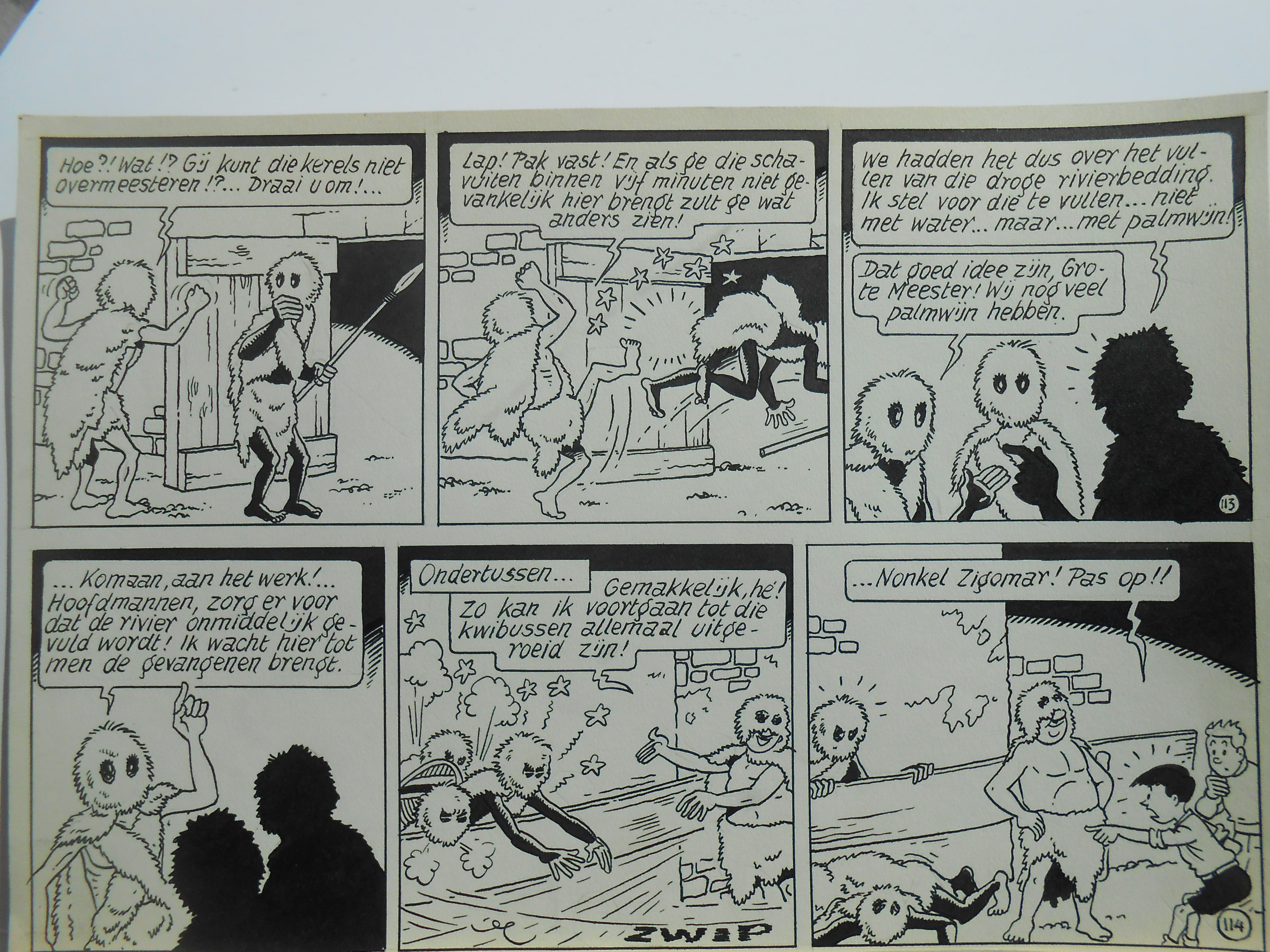 Bob De Moor, Oncle Zigomar, Stefan et Johan Planche originale