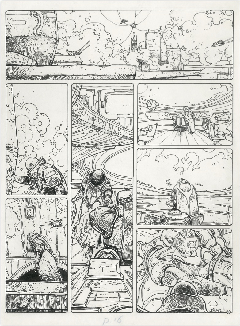 Enki Bilal - original comic art