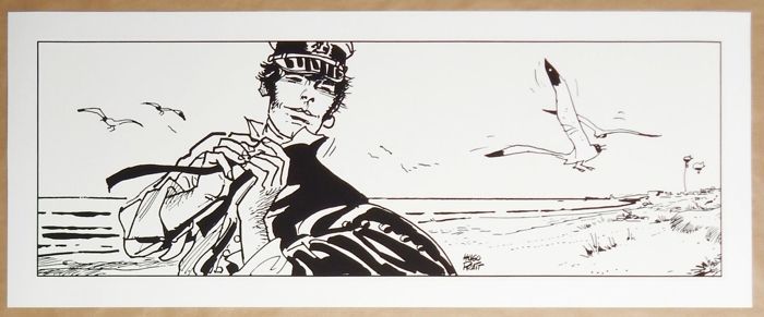 Milo Manara, Hugo Pratt, Un été indien - Prima della tempesta - Illustration originale