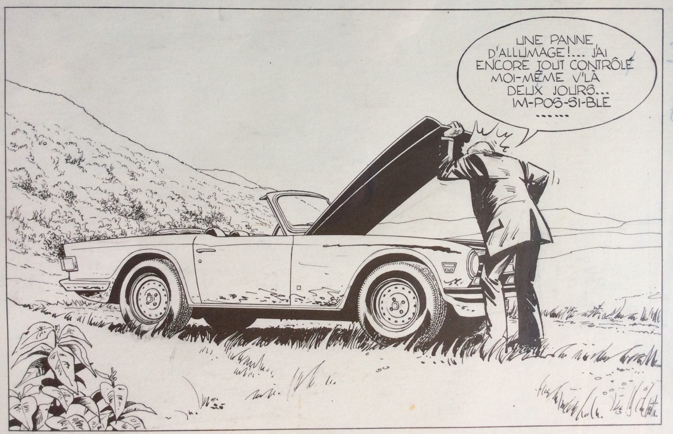 Planche Originale Bob Morane "Les Caves D'Ananké" Par Frank Leclercq - Format 30x42 Cm - Édition 2015