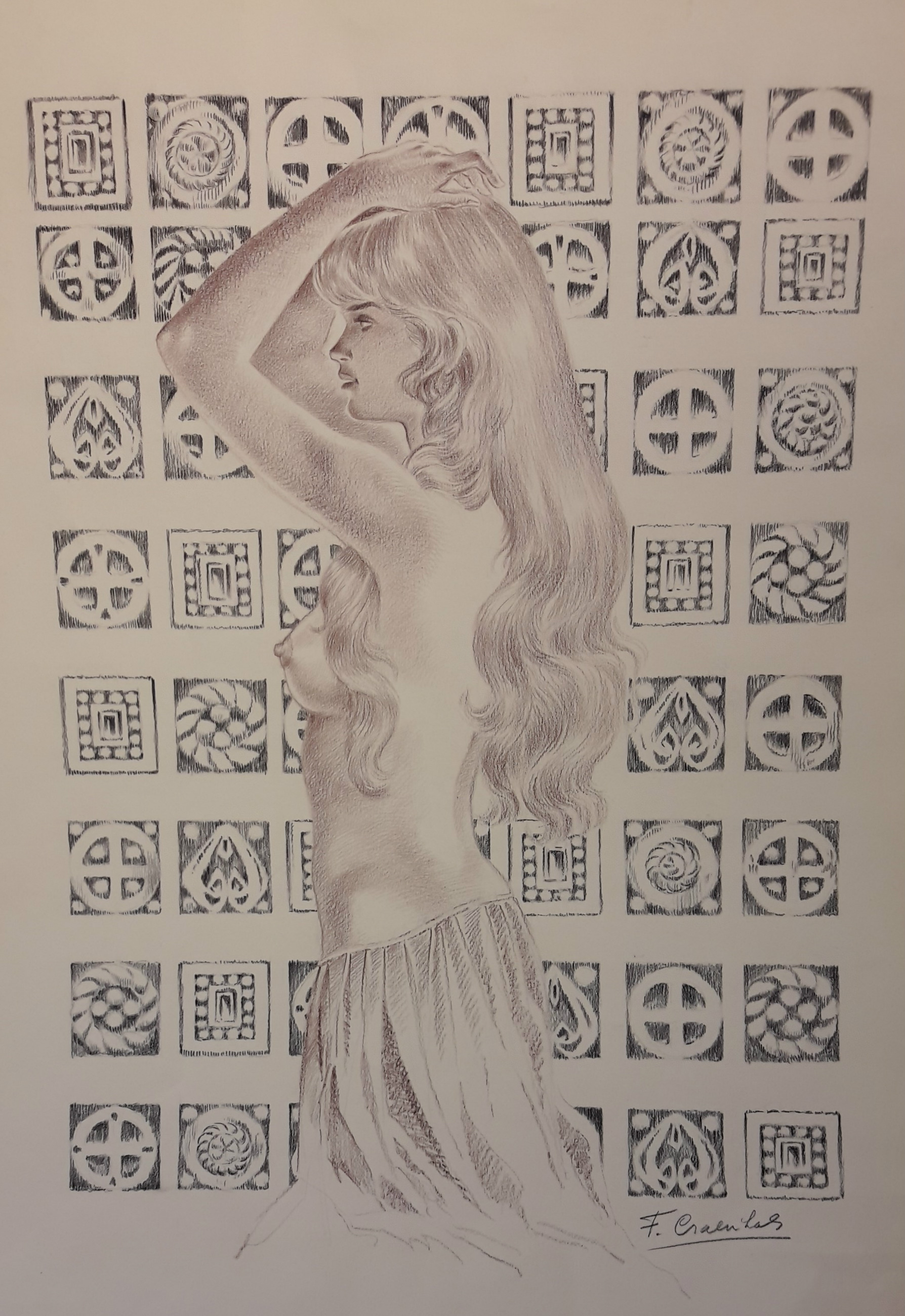 Gwendoline de Chevalier Ardent par François Craenhals - Planche originale