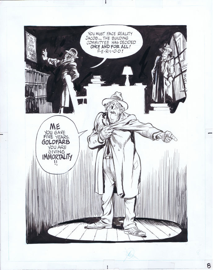 A Life Force Page By Will Eisner Planche Originale