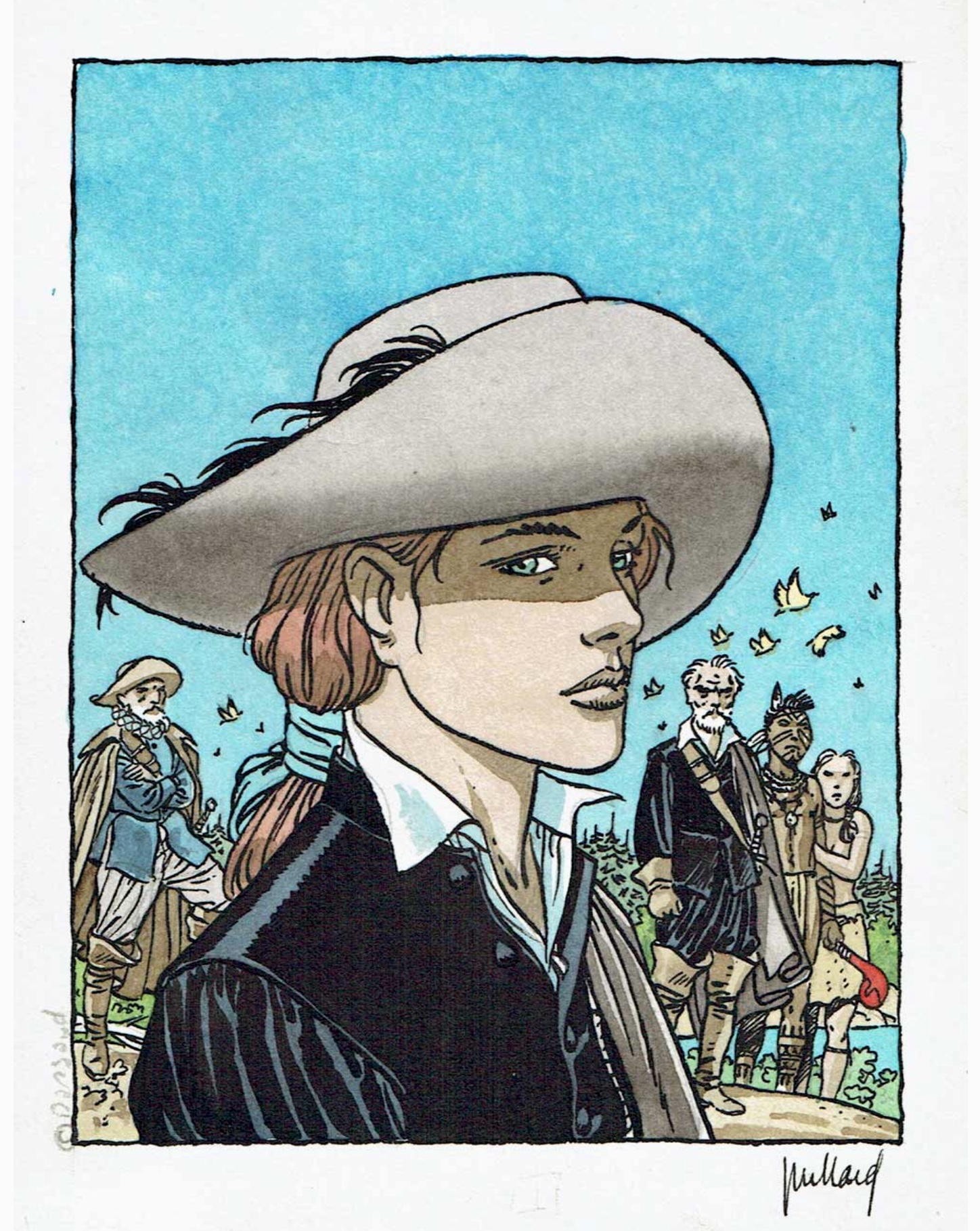 Plume aux Vents projet couv. par André Juillard, Patrick Cothias