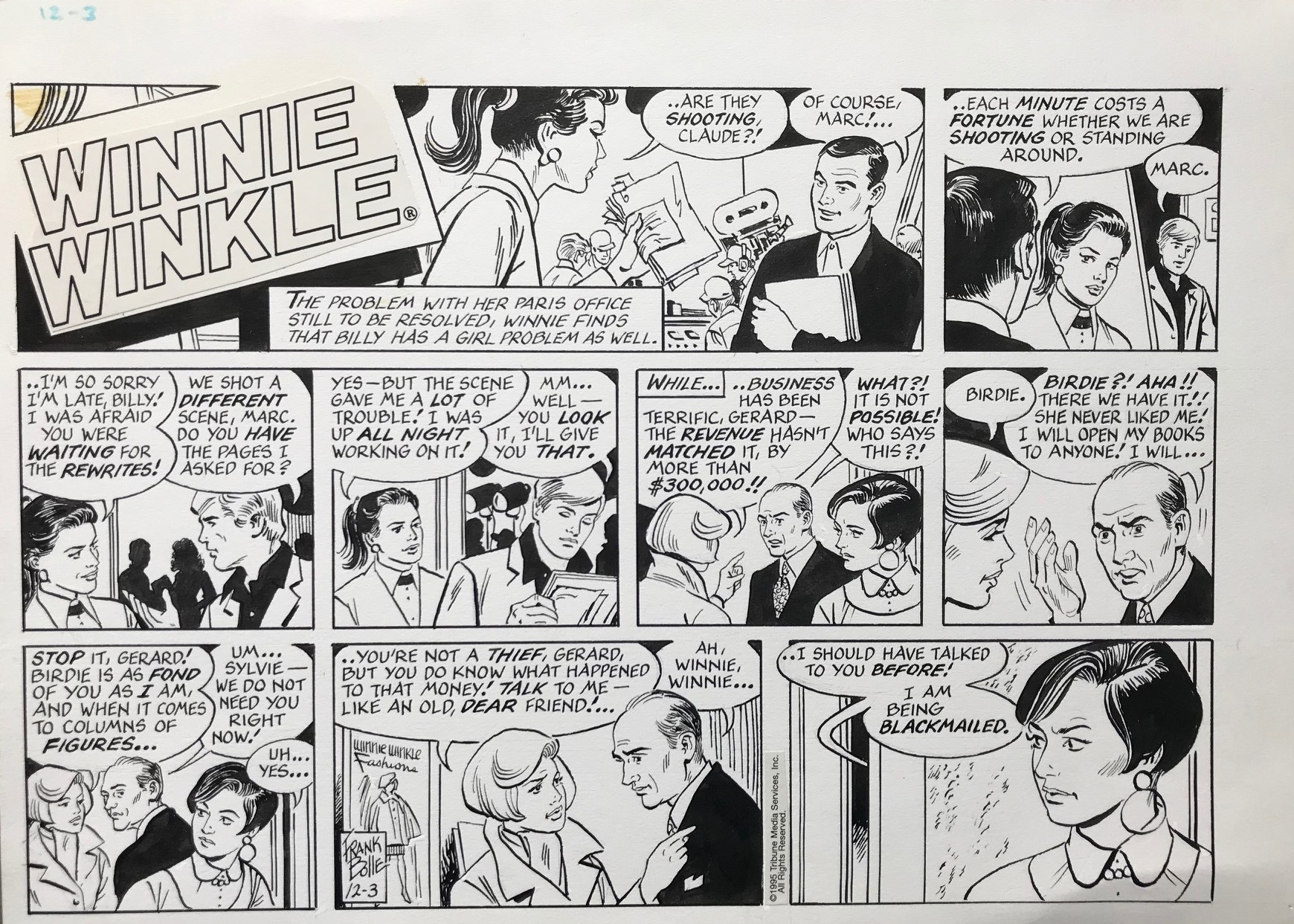 Winnie Winkle by Frank Bolle Comic Strip
