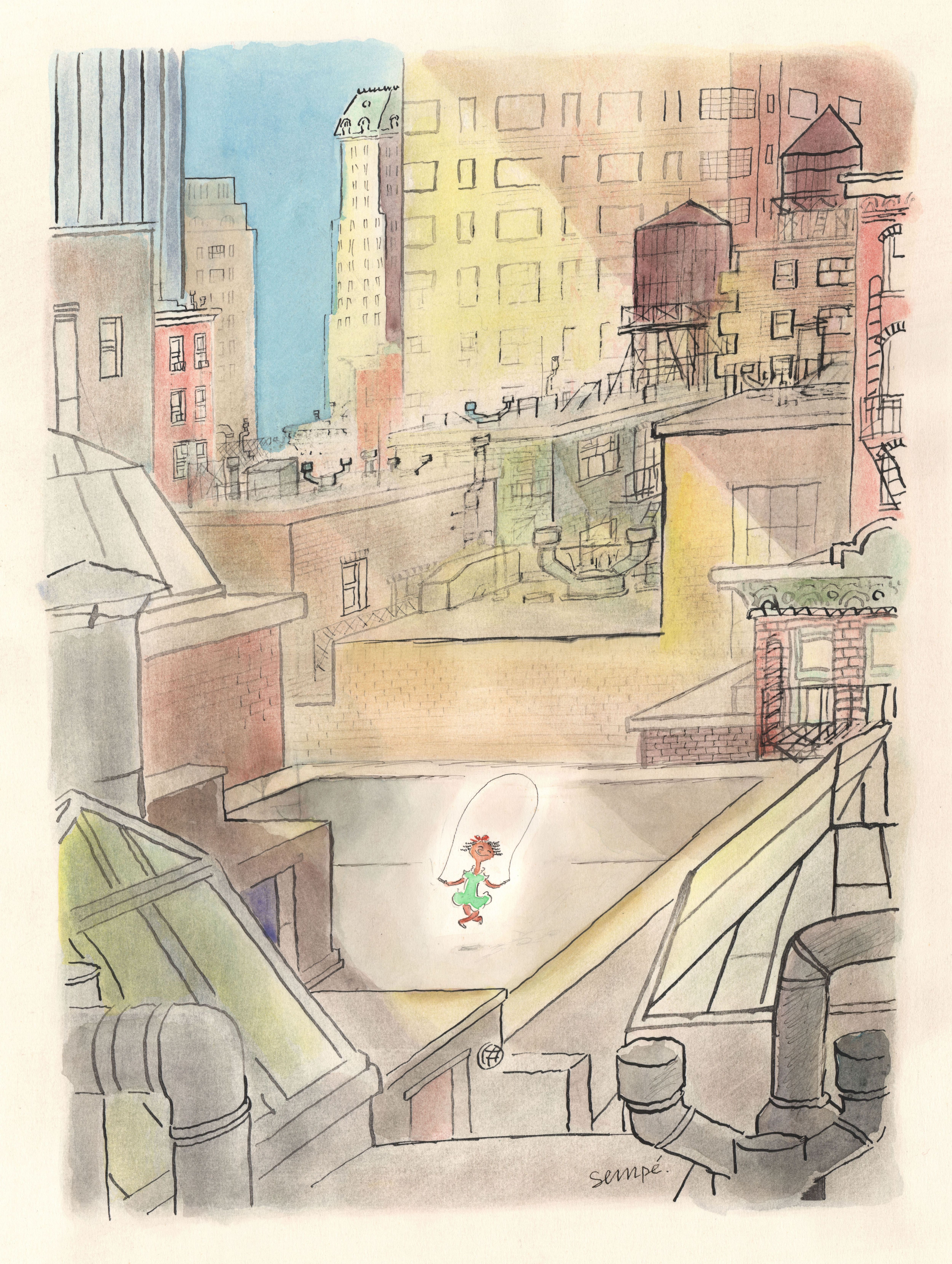 Sempé - original comic art